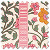 Petal & Block Latika Stripe, Sunset - Twist & Fit Roller Blind